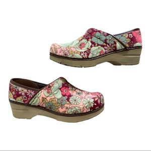 Sanita boho floral Danish clog Size 38
